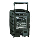 BE 9610 UHF ABS   - Portable PA with CD MP3 + USB + DIVX + 2 handhled UHF microphones + Bluetooth
