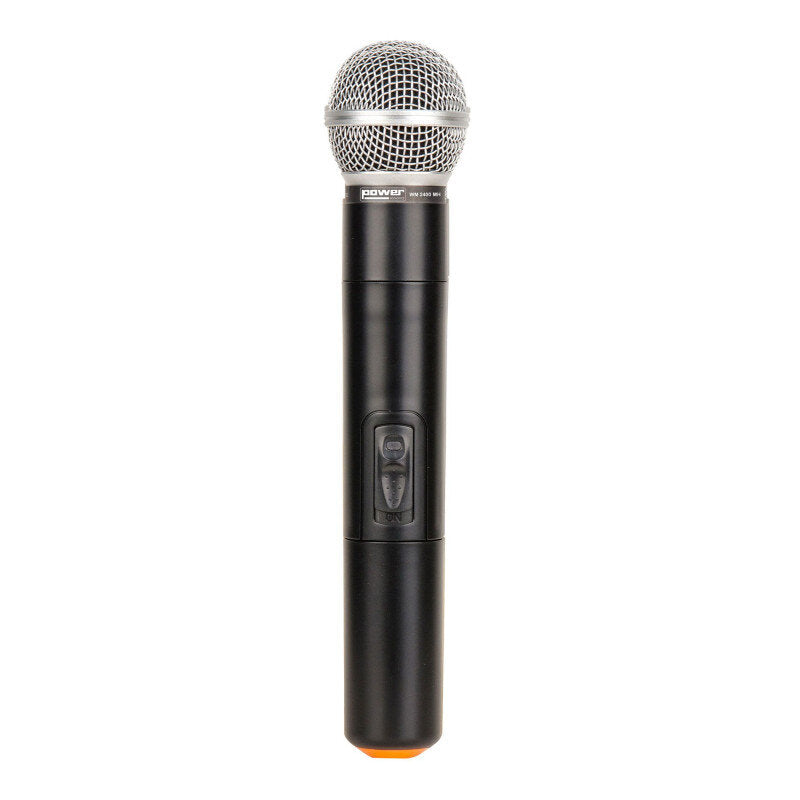 Power Acoustics - WM 2400 MH   - Dual handheld VHF microphones + Receiver - Freq. 175.5 - 186.5 MHz