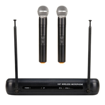 Power Acoustics - WM 2400 MH   - Dual handheld VHF microphones + Receiver - Freq. 175.5 - 186.5 MHz