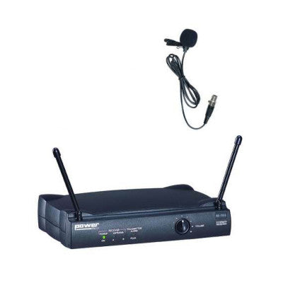 Power Acoustics - WM 3000 L 175   - Single Hea dBand Microphone + VHF Lavalier mic - Freq 175.5 MHz