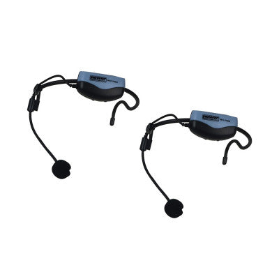 Power Acoustics - WM 7200 FITNESS  - Fitness UHF wireless system, 2 microphones + 1 double receiver