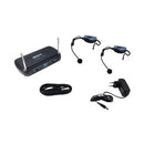 Power Acoustics - Fitness UHF wireless system, 2 microphones + 1 double receiver