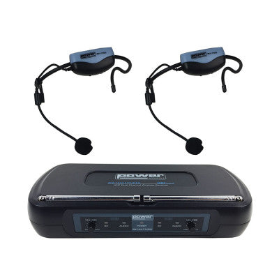 Power Acoustics - WM 7200 FITNESS  - Fitness UHF wireless system, 2 microphones + 1 double receiver