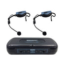 Power Acoustics - Fitness UHF wireless system, 2 microphones + 1 double receiver