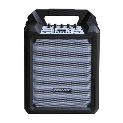 Power Acoustics - Portable 100 W battery-powered sound system, MP3 multimedia player, USB and SD card, Bluetooth receiver