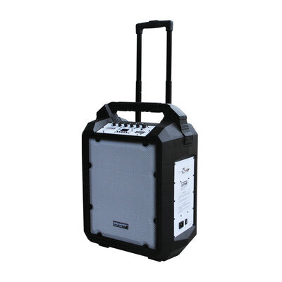 Power Acoustics - Portable 200 W battery-powered sound system with trolley