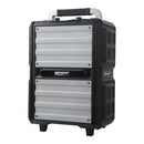 Power Acoustics - Portable 250 W battery-powered sound system + 2 UHF handheld microphones