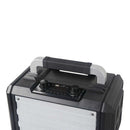 Power Acoustics - Portable 250 W battery-powered sound system + 2 UHF handheld microphones