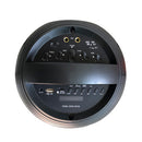 Power Acoustics - Portable LED sound system, USB + SD card + MIC and guitar/bass + record function, black