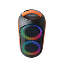 GOZIK LED OR   - Portable LED sound system, USB + SD card + MIC and guitar/bass + record function, orange