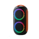 GOZIK LED OR   - Portable LED sound system, USB + SD card + MIC and guitar/bass + record function, orange