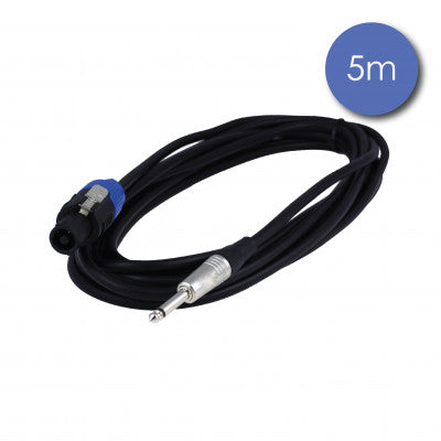 Power Acoustics - CAB 2045   - 5 m cable - male mono jack - male speakON - 2 x 1.5 mm2