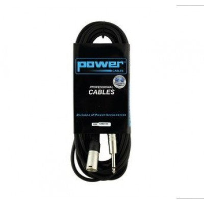 Power Acoustics - CAB 2135   - 6 m cable - male mono jack - male 3-pin XLR