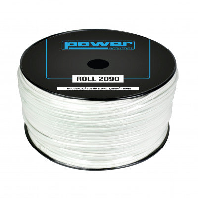 ROLL 2090   - White 1.5 mm2 speaker cable reel - 100 m