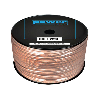 Power Acoustics - Hi-Fi speaker cable reel 2 x 4.0 mm2 - 50 m