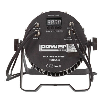 Power Lighting - Par Slim with 18 x 10 W 5-in-1 LEDs (40° beam width)