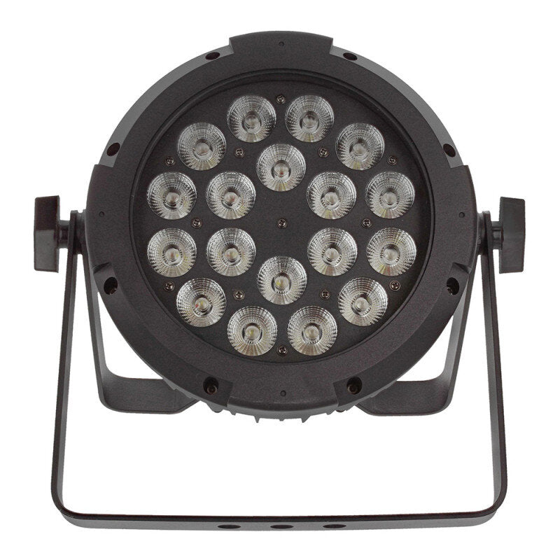 Power Lighting - PAR SLIM 18x10 W IP65 PENTA40  - Par Slim with 18 x 10 W 5-in-1 LEDs (40° beam width)