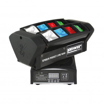 SPIDER POCKET LYRE QUAD   - 8 x 12 W 4-in-1 lyre effect