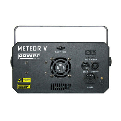 METEOR V   - 3-in-1 effect light: Wash, Moonflower Gobos, Red and Green multipoint laser