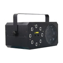 METEOR V   - 3-in-1 effect light: Wash, Moonflower Gobos, Red and Green multipoint laser