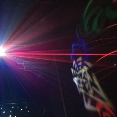 METEOR VI   - 4-in-1 effect light: Derby, Wash, Moonflower Gobos, Red and Green multipoint laser