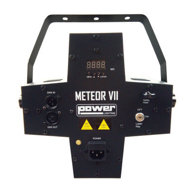 Power Lighting - METEOR VII   - 3-in-1 lighting effect: Beam Moonflower, Strobe, Red and Green multipoint laser