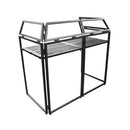 DJ BOOTH M BL   - DJ stand with black Lycra