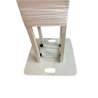 Power Acoustics - Tower stand with white Lycra cover