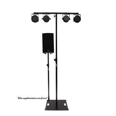 LSA 240 BL   - Speaker stand and light kit + Cover - black