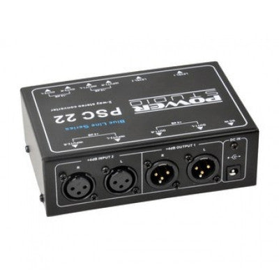 Power Studio - PSC 22   - A/D and D/A stereo converter, XLR and RCA inputs, XLR and RCA outputs