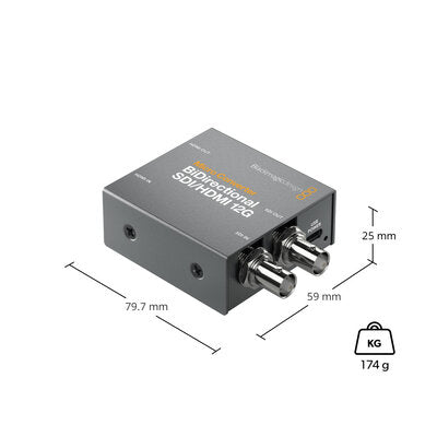 Blackmagic Design - Micro Converter BiDirect SDI/HDMI 12G - Dual direction SDI / HDMI converter up to 2160p 60