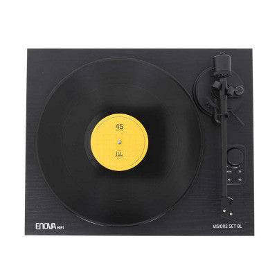 VISION2 SET BL  - Speakers + USB/Bluetooth Hi-Fi turntable with Ortofon OM 5E - black finish