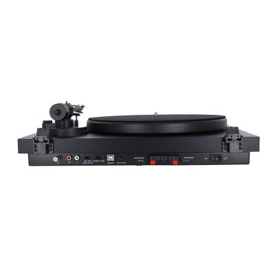 VISION2 SET BL  - Speakers + USB/Bluetooth Hi-Fi turntable with Ortofon OM 5E - black finish