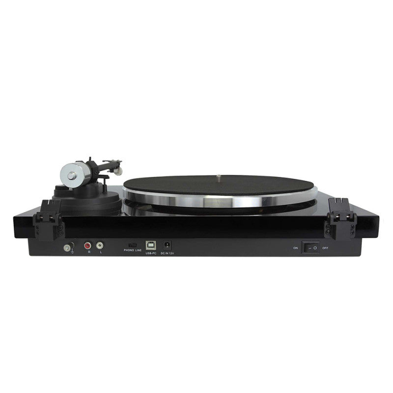 Enova Hifi - VISION3 USB BL   - Hi-Fi USB turntable, black finish, RIAA preamp, Audio Technica 3600L