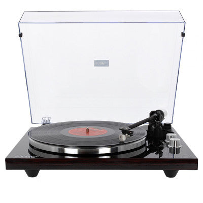 Enova Hifi - Hi-Fi USB turntable, glossy dark wood finish, RIAA preamp, Audio Technica 3600L