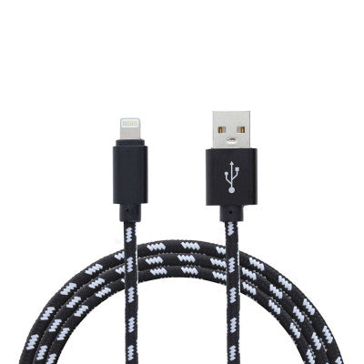 Yourban - LIGHTNING-USB 1M BL  - 1 m USB / Lightning black cable