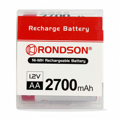 Rondson - ACC1.2-2700-50 - Pack of 50 rechargeable NiMH batteries 1.2 V- 2700 mAh