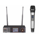 BE-5018/H-83 - UHF diversity package, handheld transmitter microphone  + True Diversity UHF receiver, half-rack