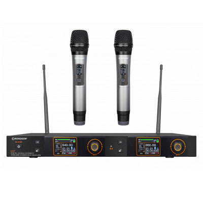 BE-5038/2H-83 - UHF dual diversity package, 2 handheld microphones + dual True Diversity UHF receiver, 660 - 690 MHz