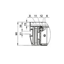 PLTPRO-1X1  - Platef. PRO 1 m x 1 m x 15 mm non- slip 750 kg/m<sup>2</sup>- black