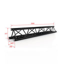 PT29-200 blk  - aluminium triangular truss- Length: 200 cm black