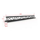 PT29-300 blk  - aluminium triangular truss- Length: 300 cm black