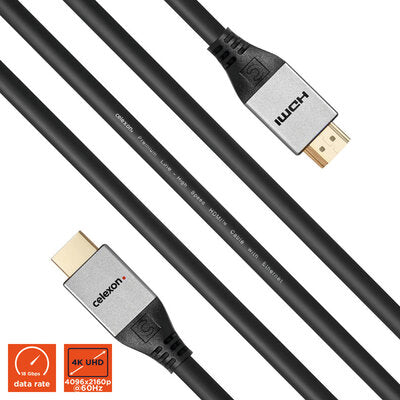 celexon - 1000015524 - HDMI 2.0a/b cable with Ethernet, Professional Line, length 1 m