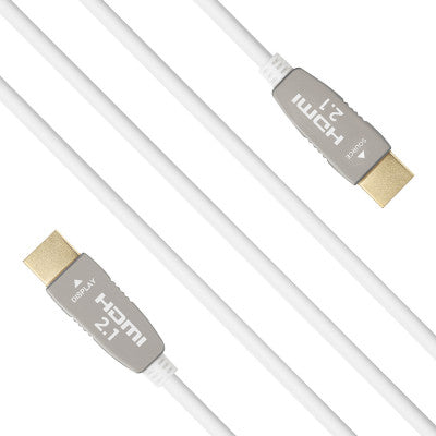 1000017837 - UHD Optical Fibre HDMI 2.1 8K Active Cable 15 m - White