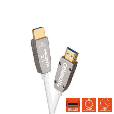 celexon - 1000017840 - UHD Optical Fibre HDMI 2.1 8K Active Cable 30 m - White