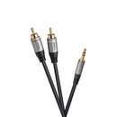 celexon - 1000015589 - 2x Cinch to 3.5 mm Stereo Jack Audio Cable Professional Line 1 m