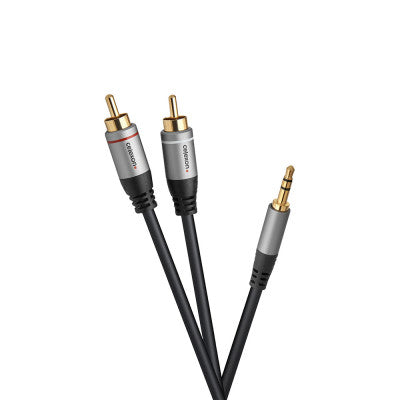 celexon - 1000015589 - 2x Cinch to 3.5 mm Stereo Jack Audio Cable Professional Line 1 m