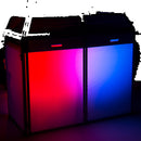 BoomTone DJ - DJ Stand Pro White   - DJ stand to set up the DJ equipment professionally and hide the control room - white Lycra
