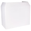 BoomTone DJ - DJ Stand Pro White   - DJ stand to set up the DJ equipment professionally and hide the control room - white Lycra