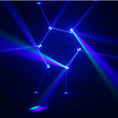 LUDIPOCKET 360   - 8 CREE 10 W RGBW 4-in-1 LEDs beam effect light show with 2 x 4 lenses, 360° rotation